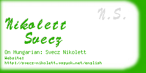 nikolett svecz business card